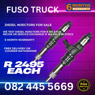 Fuso Truck Diesel Injectors for sale on service exchange or to recon