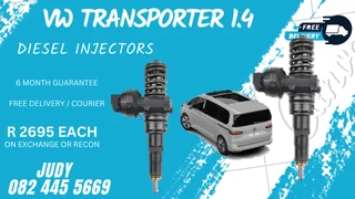 VW Transporter 1.4 Diesel Injectors for sale on service exchange or to recon