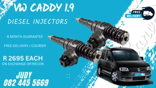 VW Caddy 1.9 Diesel Injectors for sale on service exchange or to recon