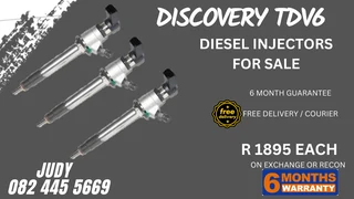 Discovery TDV6 Diesel Injectors for sale on service exchange or to recon