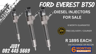 Ford Everest BT50 Diesel Injectors for sale on service exchange or to recon