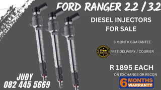 Ford Ranger 2.2 / 3.2 Diesel Injectors for sale on service exchange or to recon