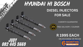 Hyundai H1 Bosch Diesel Injectors for sale on service exchange or to recon