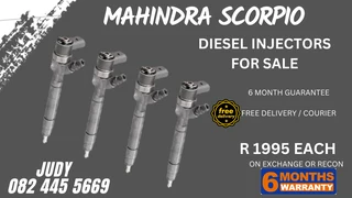 Mahindra Scorpio Diesel Injectors for sale on service exchange or to recon