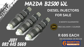 Mazda B2500 WL Diesel Injectors for sale on service exchange or to recon