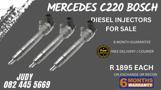 Mercedes C220 Bosch Diesel Injectors for sale on service exchange or to recon