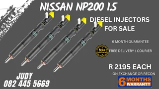 Nissan NP200 1.5 Diesel Injectors for sale on service exchange or to recon
