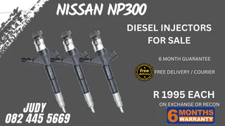 Nissan NP300 Diesel Injectors for sale on service exchange or to recon