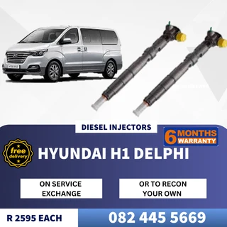 Hyundai H1 Delphi Diesel Injectors for sale on service exchange or to recon