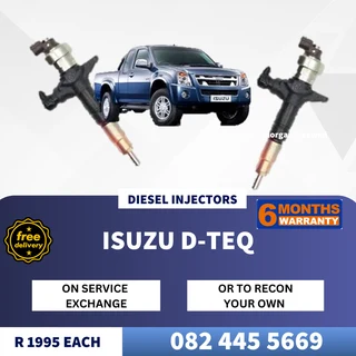 Isuzu D-TEQ Diesel Injectors for sale on service exchange or to recon