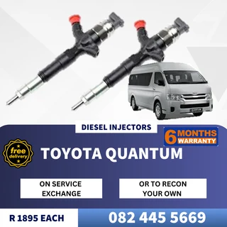 Toyota Quantum Diesel Injectors for sale on service exchange or to recon