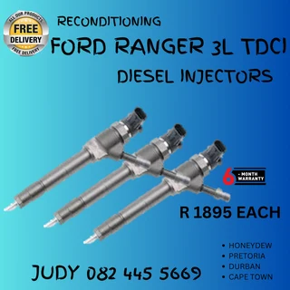 Ford Ranger 3.0L TDCI Diesel Injectors for sale on service exchange or to recon