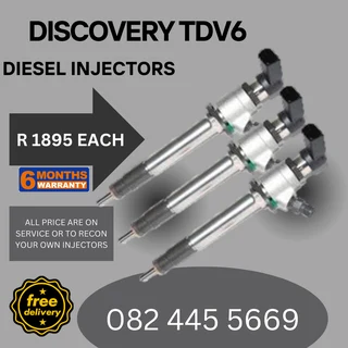Discovery TDV6 Diesel Injectors for sale on service exchange or to recon