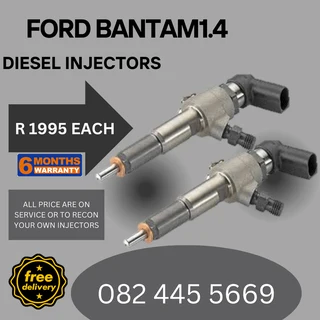 Ford Bantam 1.4 Diesel Injectors for sale on service exchange or to recon