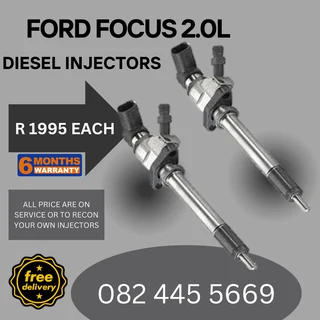 Ford Focus 2.0L Diesel Injectors for sale on service exchange or to recon