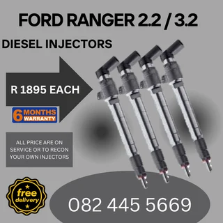 Ford Ranger 2.2 / 3.2 Diesel Injectors for sale on service exchange or to recon