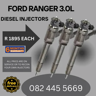 Ford Ranger 3.0L Diesel Injectors for sale on service exchange or to recon
