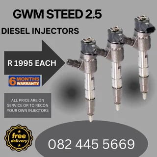 GWM Steed 2.5 Diesel Injectors for sale on service exchange or to recon