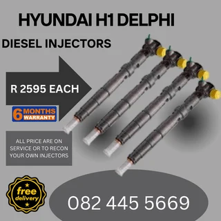 Hyundai H1 Delphi Diesel Injectors for sale on service exchange or to recon