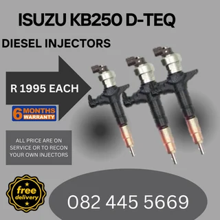 Isuzu D-TEQ KB250 Diesel Injectors for sale on service exchange or to recon