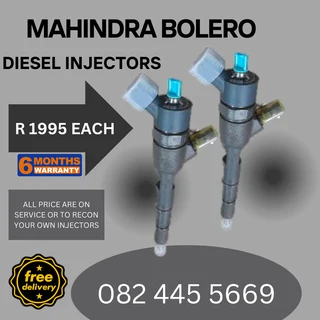 Mahindra Bolero Diesel Injectors for sale on service exchange or to recon