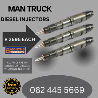 MAN Truck Diesel Injectors for sale on service exchange or to recon