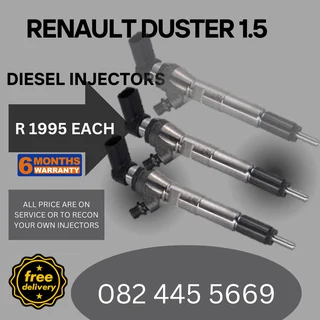 Renault Duster 1.5 Diesel Injectors for sale on service exchange or to recon