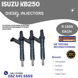 Isuzu KB250 Diesel Injectors for sale on service exchange or to recon