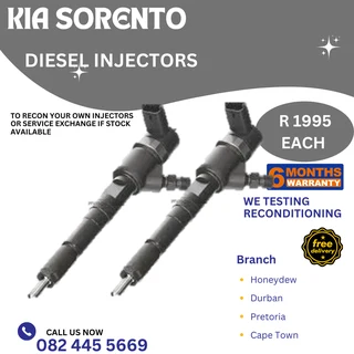 Kia Sorento Diesel Injectors for sale on service exchange or to recon