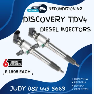 Discovery TDV4 Diesel Injectors for sale on service exchange or to recon