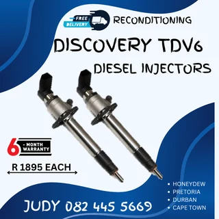 Discovery TDV6 Diesel Injectors for sale on service exchange or to recon