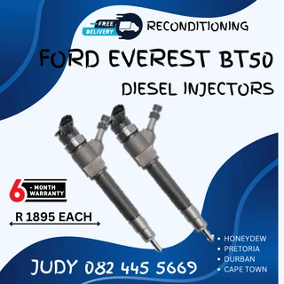 Ford Everest BT50 Diesel Injectors for sale on service exchange or to recon