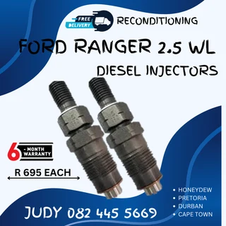 Ford Ranger 2.5 WL Diesel Injectors for sale on service exchange or to recon
