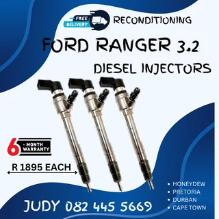 Ford Ranger 3.2 Diesel Injectors for sale on service exchange or to recon