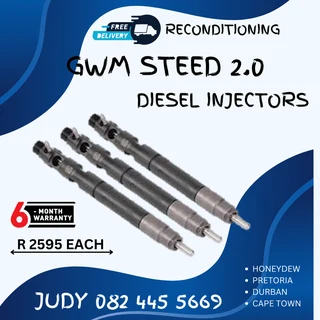 GWM Steed 2.0 Diesel Injectors for sale on service exchange or to recon