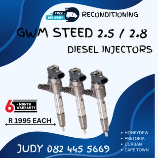 GMW Steed 2.5 / 2.8 Diesel Injectors for sale on service exchange or to recon