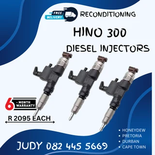 Hino 300 Diesel Injectors for sale on service exchange or to recon