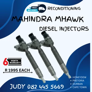 Mahindra Mhawk Diesel Injectors for sale on service exchange or to recon