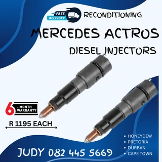 Mercedes Actros Diesel Injectors for sale on servcie exchange or to recon
