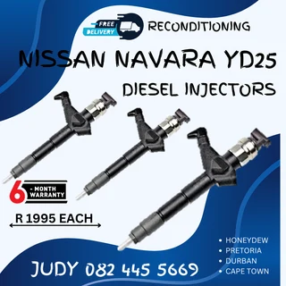 Nissan Navara YD25 Diesel Injectors for sale on service exchange or to recon