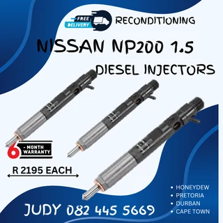 Nissan NP200 1.5 Diesel Injectors for sale on service exchange or to recon