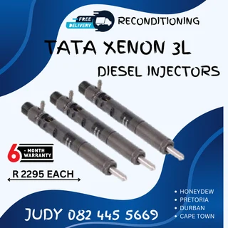 Tata Xenon 3L Diesel Injectors for sale on service exchange or to recon