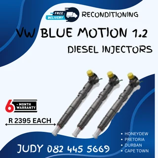 VW Blue Motion 1.2 Diesel Injectors for sale on service exchange or to recon