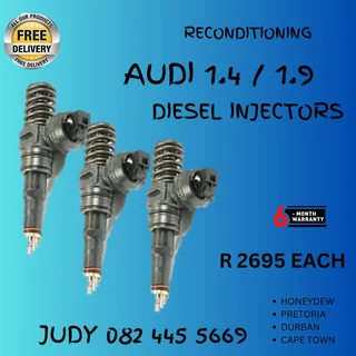 Audi 1.4 / 1.9 Diesel Injectors for sale on service exchange or to recon