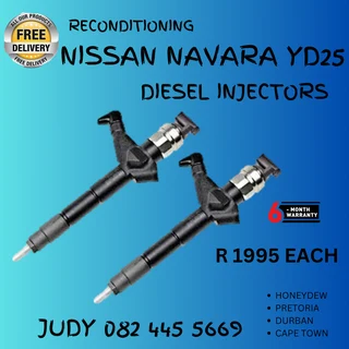 Nissan Navara YD25 Diesel Injectors for sale on service exchange or to recon