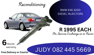 BMW E46 320D Diesel Injectors for sale on service exchange or to recon