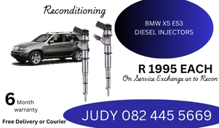 BMW X5 E53 Diesel Injectors for sale on service exchange or to recon