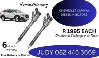 Chevrolet Captiva Diesel Injectors for sale on service exchange or to recon