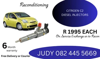 Citroen C2 Diesel Injectors for sale on service exchange or to recon