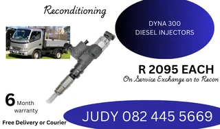 Dyna 300 Diesel Injectors for sale on service exchange or to recon